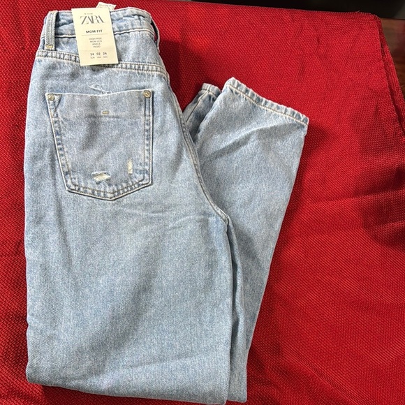 Zara Women's Light Blue Jeans - Picture 3 of 4